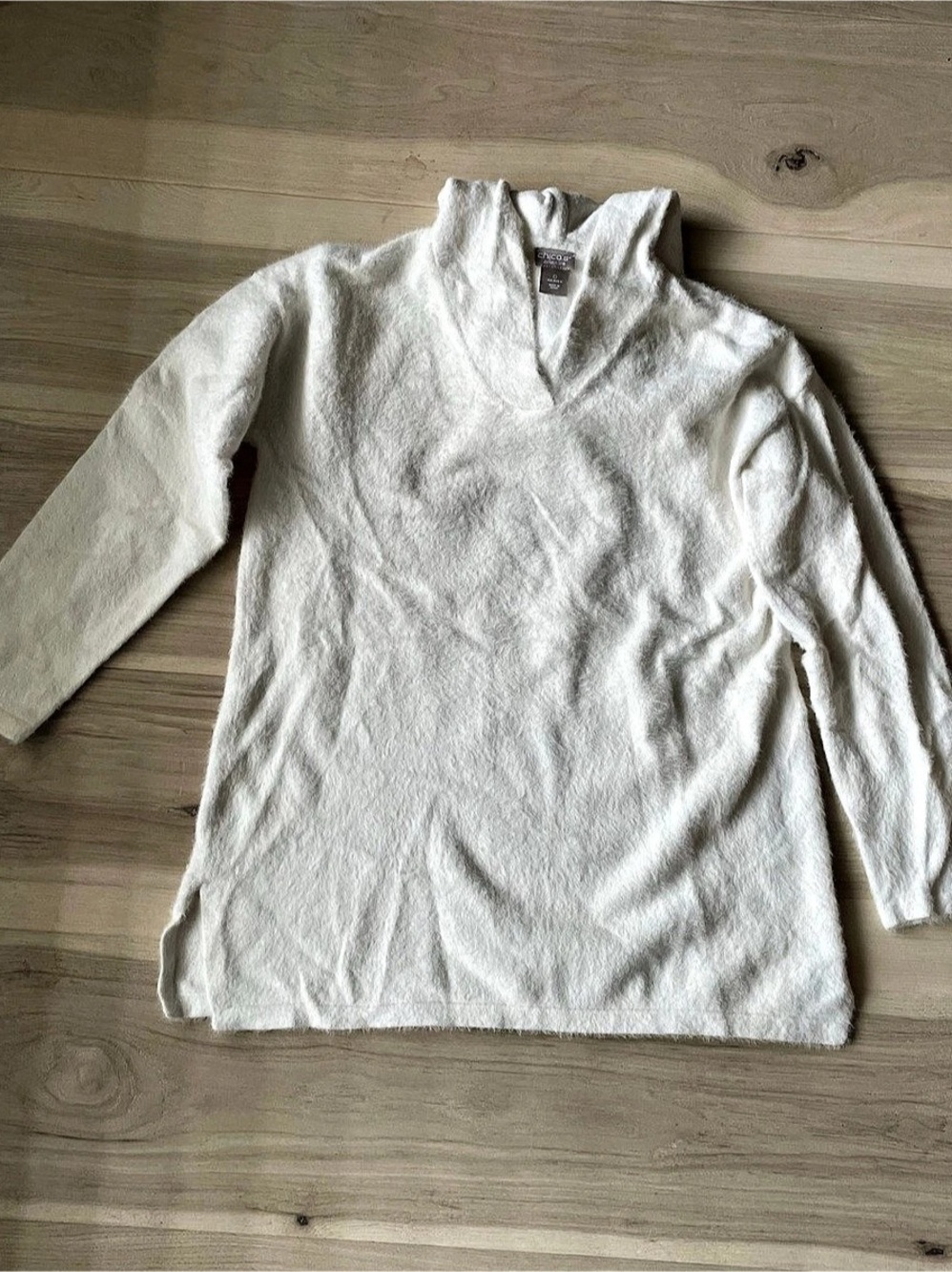 Chico's Long Sleeve Tunic in White Size 0